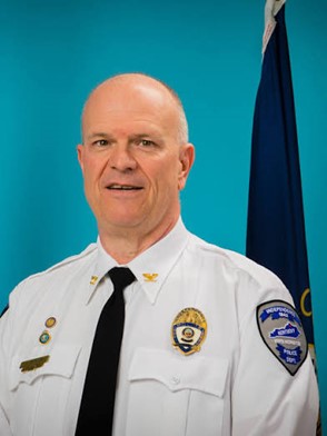 Official portrait of Chief Shawn Butler. 